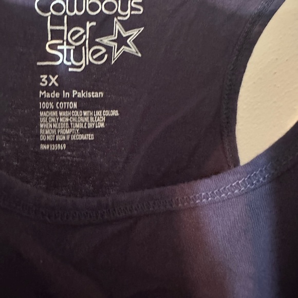 Women's Navy Dallas Cowboys Plus Size 3x
Racerback Tank Top - Picture 6 of 6